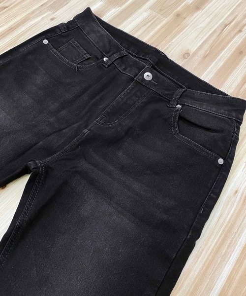 TopIsm(トップイズム)の「スーパーストレッチ カットデニムテーパードパンツ(デニムパンツ・メンズ・ブラック/ブルー/インディゴブルー/ダークインディゴブルー/サックスブルー/ライトグレー/グレー・XL/M/L)」の11枚目の写真