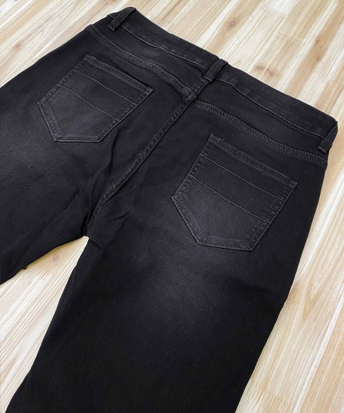 TopIsm(トップイズム)の「スーパーストレッチ カットデニムテーパードパンツ(デニムパンツ・メンズ・ブラック/ブルー/インディゴブルー/ダークインディゴブルー/サックスブルー/ライトグレー/グレー・XL/M/L)」の12枚目の写真