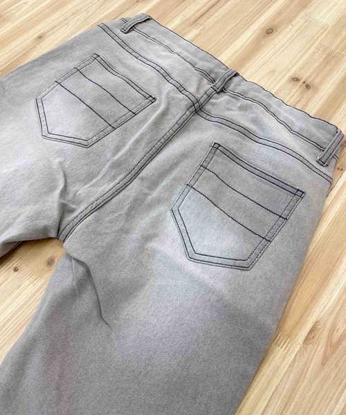 TopIsm(トップイズム)の「スーパーストレッチ カットデニムテーパードパンツ(デニムパンツ・メンズ・ブラック/ブルー/インディゴブルー/ダークインディゴブルー/サックスブルー/ライトグレー/グレー・XL/M/L)」の14枚目の写真