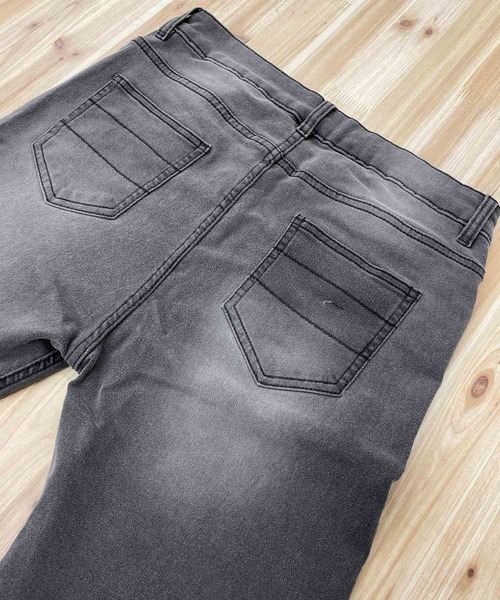 TopIsm(トップイズム)の「スーパーストレッチ カットデニムテーパードパンツ(デニムパンツ・メンズ・ブラック/ブルー/インディゴブルー/ダークインディゴブルー/サックスブルー/ライトグレー/グレー・XL/M/L)」の16枚目の写真