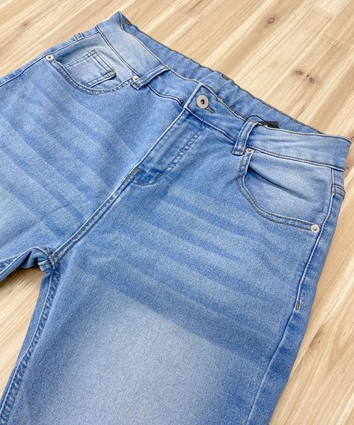 TopIsm(トップイズム)の「スーパーストレッチ カットデニムテーパードパンツ(デニムパンツ・メンズ・ブラック/ブルー/インディゴブルー/ダークインディゴブルー/サックスブルー/ライトグレー/グレー・XL/M/L)」の17枚目の写真