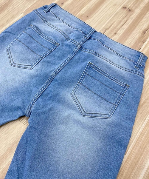 TopIsm(トップイズム)の「スーパーストレッチ カットデニムテーパードパンツ(デニムパンツ・メンズ・ブラック/ブルー/インディゴブルー/ダークインディゴブルー/サックスブルー/ライトグレー/グレー・XL/M/L)」の18枚目の写真