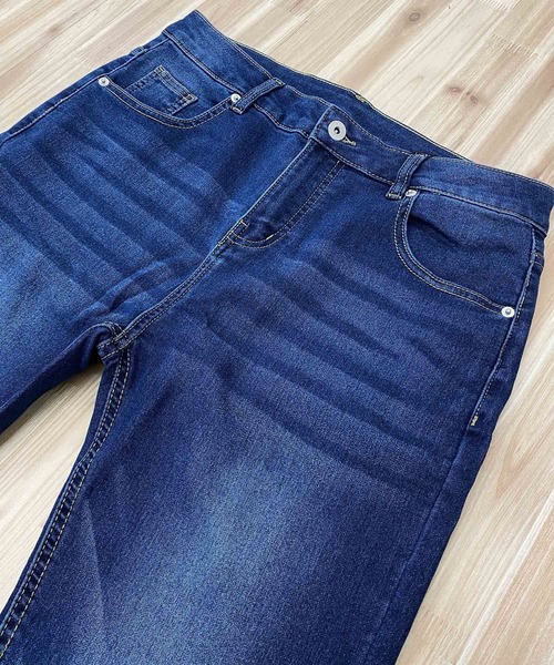 TopIsm(トップイズム)の「スーパーストレッチ カットデニムテーパードパンツ(デニムパンツ・メンズ・ブラック/ブルー/インディゴブルー/ダークインディゴブルー/サックスブルー/ライトグレー/グレー・XL/M/L)」の19枚目の写真