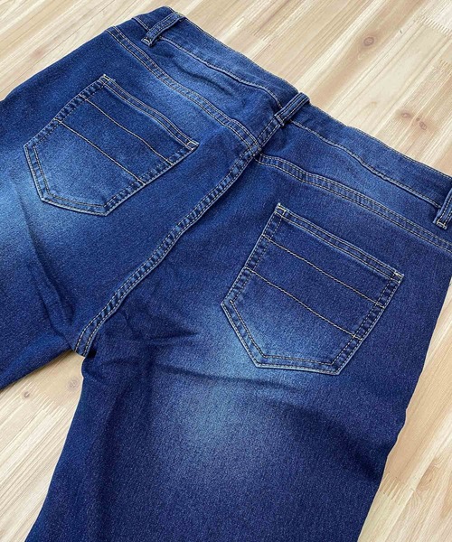 TopIsm(トップイズム)の「スーパーストレッチ カットデニムテーパードパンツ(デニムパンツ・メンズ・ブラック/ブルー/インディゴブルー/ダークインディゴブルー/サックスブルー/ライトグレー/グレー・XL/M/L)」の20枚目の写真