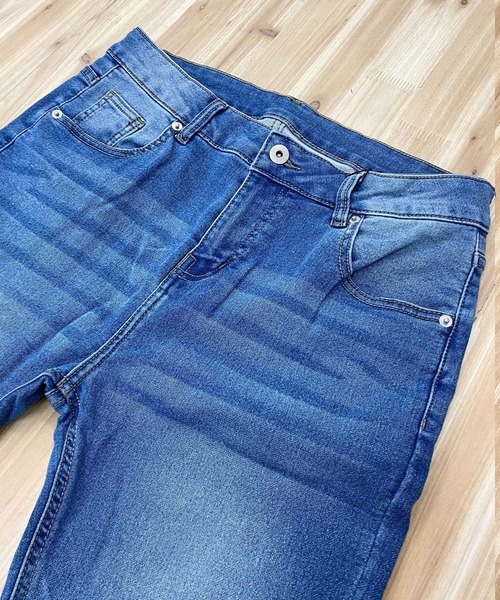 TopIsm(トップイズム)の「スーパーストレッチ カットデニムテーパードパンツ(デニムパンツ・メンズ・ブラック/ブルー/インディゴブルー/ダークインディゴブルー/サックスブルー/ライトグレー/グレー・XL/M/L)」の21枚目の写真