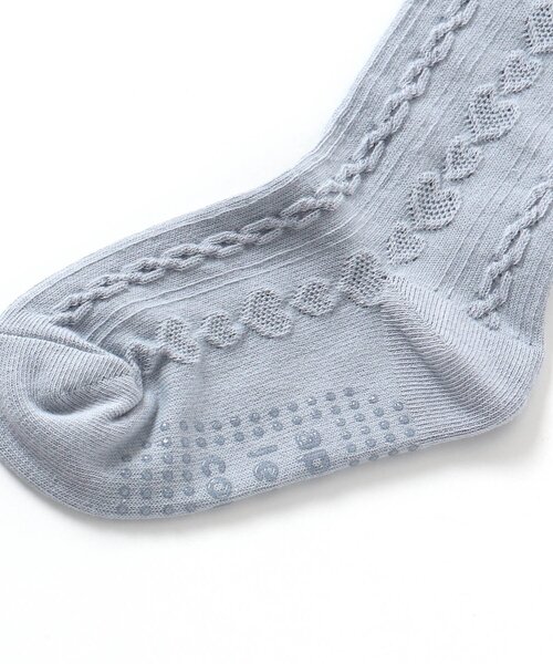 apres les cours（アプレレクール）の「ハート編みタイツ（タイツ/ストッキング・キッズ・ブルー/レッド/アイボリー・90/120/110/140/100）」の21枚目の写真