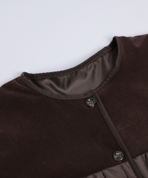 AMELY（エミリー）の「異素材ドッキングコート（その他アウター・レディース・ブラック/ブラウン・フリー）」の15枚目の写真
