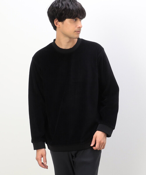 COMME CA ISM（コムサイズム）の「ベロアフリース プルオーバー（Tシャツ/カットソー・メンズ・ブラック/ベージュ/チャコール・L/M）」の4枚目の写真