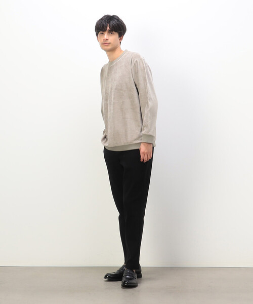 COMME CA ISM（コムサイズム）の「ベロアフリース プルオーバー（Tシャツ/カットソー・メンズ・ブラック/ベージュ/チャコール・L/M）」の11枚目の写真