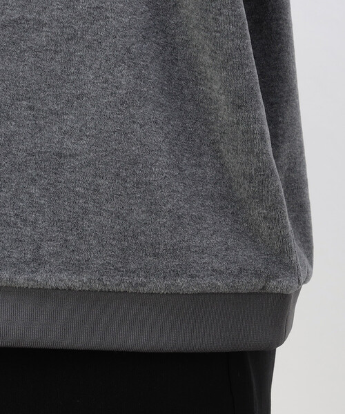 COMME CA ISM（コムサイズム）の「ベロアフリース プルオーバー（Tシャツ/カットソー・メンズ・ブラック/ベージュ/チャコール・L/M）」の19枚目の写真