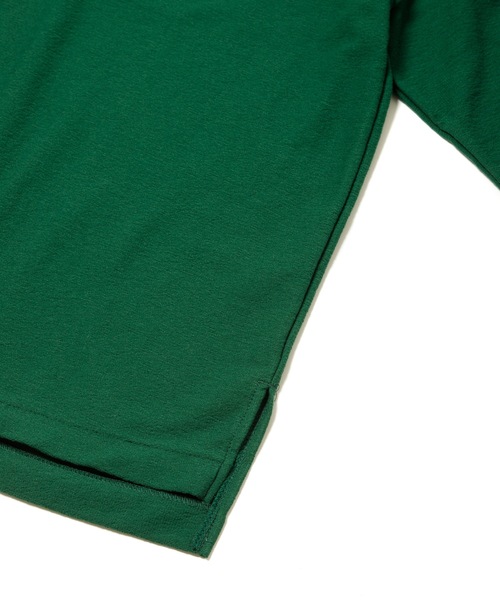 Sandinista(サンディニスタ)の「Block Inlay Football 3-Q-S Tee / ブロックインレーフットボール七分袖丈Tシャツ(Tシャツ/カットソー・メンズ・ダークグリーン/ホワイト/チャコール・SMALL/MEDIUM/LARGE)」の4枚目の写真