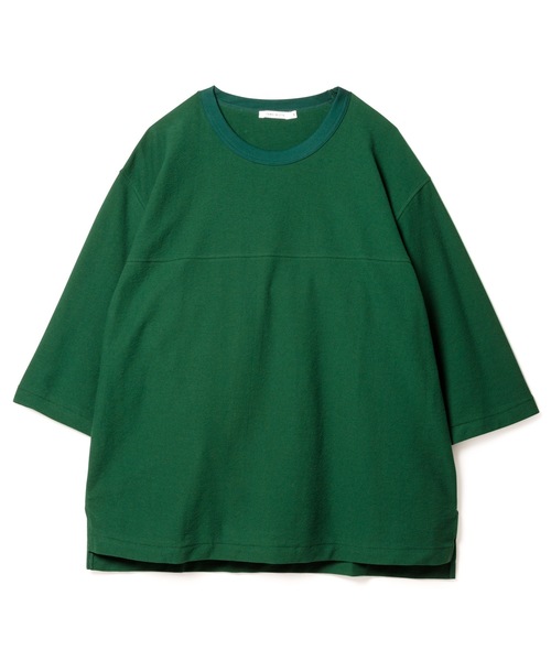 Sandinista(サンディニスタ)の「Block Inlay Football 3-Q-S Tee / ブロックインレーフットボール七分袖丈Tシャツ(Tシャツ/カットソー・メンズ・ダークグリーン/ホワイト/チャコール・SMALL/MEDIUM/LARGE)」の11枚目の写真