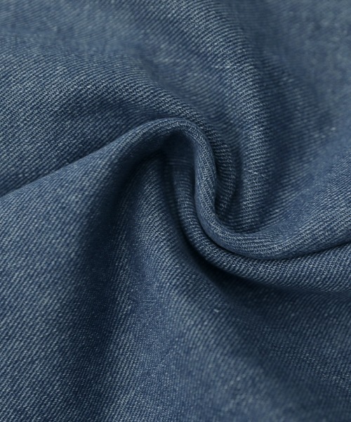 select MOCA（セレクトモカ）の「ハーフボタンデニムショートトップス（その他トップス・レディース・ワンウォッシュ/ブルー/ブラック/ナチュラル・FREE）」の6枚目の写真