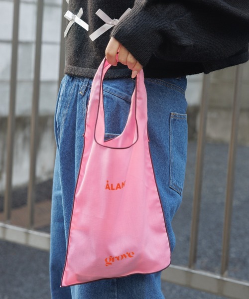 ALAND(エーランド)の「GROVE×ALAND/MINIトート 2102152(トートバッグ・レディース・ライトグレー/パープル/ピンク/イエロー/オレンジ/ブルー/グリーン・FREE)」の6枚目の写真