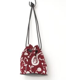 MAISON mou | 【Swaraj/スワラージ】ゴブランレザー巾着(ショルダーバッグ)