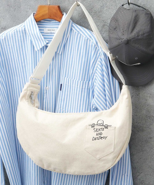 キャンバス 舟形 ショルダーバッグ CHILLシリーズ（ショルダーバッグ