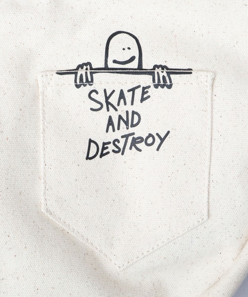 THRASHER(スラッシャー)の「キャンバス 舟形 ショルダーバッグ CHILLシリーズ(ショルダーバッグ・メンズ・オフホワイト・FREE)」の11枚目の写真