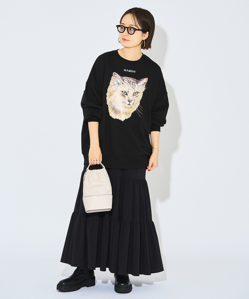 追加》CAT PRINT スウエット 2（スウェット）｜HARDY NOIR（アルディー