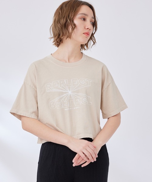 Spiritual Gangster（スピリチュアルギャングスター）の「【SPIRITUAL GANGSTER】リフレクトケイリークロップTシャツ（Tシャツ/カットソー・レディース・キナリ・S）」の5枚目の写真