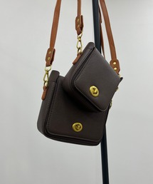ISOOK | 【ISOOK / アイスー】フェイクレザーショルダーバッグ / サイズ展開あり レトロ ミニ ポーチ ZOZOTOWN限定(ショルダーバッグ)