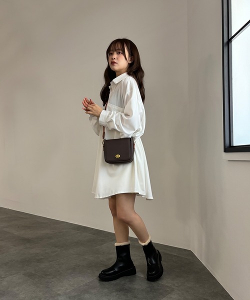 ISOOK(アイスー)の「【ISOOK / アイスー】フェイクレザーショルダーバッグ / サイズ展開あり レトロ ミニ ポーチ ZOZOTOWN限定(ショルダーバッグ・レディース・ブラウン・S/M)」の11枚目の写真