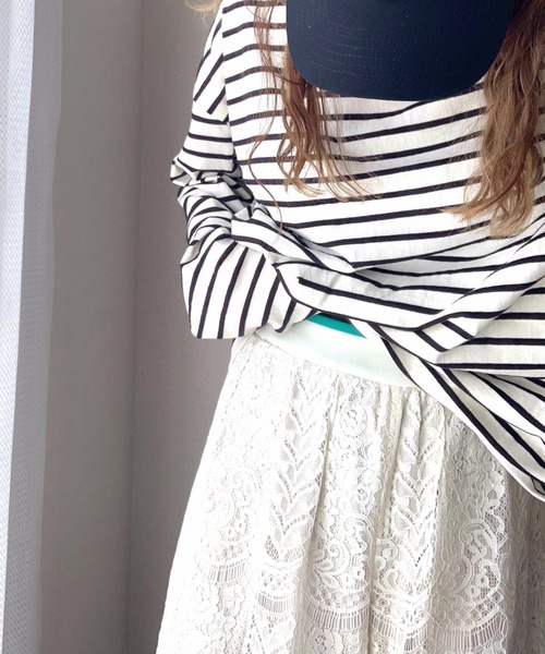 Q(キュー)の「スカラレースワイドパンツ(その他パンツ・レディース・ホワイト/グレー/ネイビー・MEDIUM)」の9枚目の写真