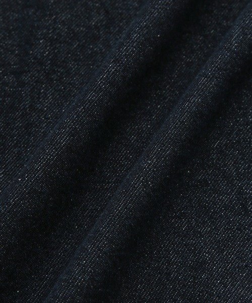 ADAM ET ROPE'(アダムエロペ)の「【コットンUSA】ルーズシルエット デニム フード ブルゾン / セットアップ対応 / UNISEX(デニムジャケット・メンズ・ネイビー/ブラック系その他・L/M)」の12枚目の写真