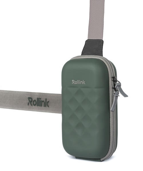 Rollink(ローリンク)の「Rollink / トラベル ミニバッグ GO(ボディバッグ/ウエストポーチ・レディース・チャコールグレー/ブラック/ブルー/モスグリーン・ONE SIZE)」の9枚目の写真