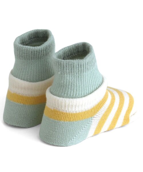 Ampersand（アンパサンド）の「レイヤードベビーソックス（ベビーシューズ/ベビーソックス・キッズ・ブルー/イエロー・9/12）」の4枚目の写真