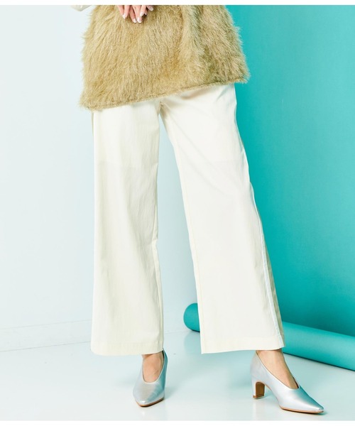 Settimissimo（セッティミッシモ）の「配色ライン ワイドパンツ（その他パンツ・レディース・アイボリー/ネイビー・FREE）」の4枚目の写真
