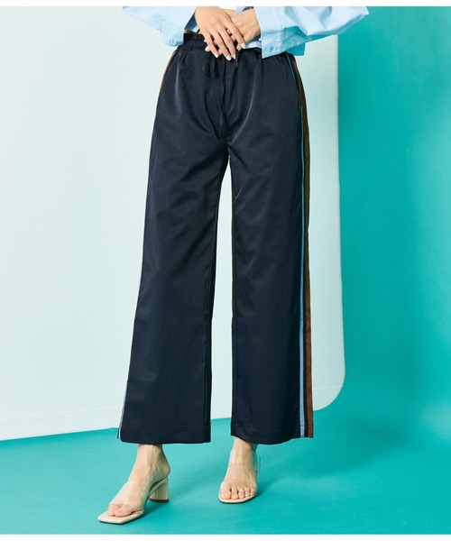 Settimissimo（セッティミッシモ）の「配色ライン ワイドパンツ（その他パンツ・レディース・アイボリー/ネイビー・FREE）」の15枚目の写真