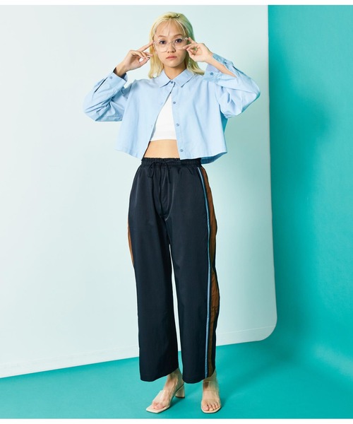 Settimissimo（セッティミッシモ）の「配色ライン ワイドパンツ（その他パンツ・レディース・アイボリー/ネイビー・FREE）」の18枚目の写真