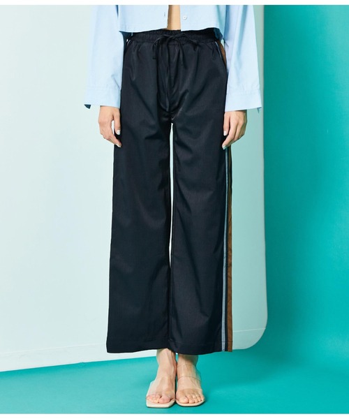 Settimissimo（セッティミッシモ）の「配色ライン ワイドパンツ（その他パンツ・レディース・アイボリー/ネイビー・FREE）」の22枚目の写真