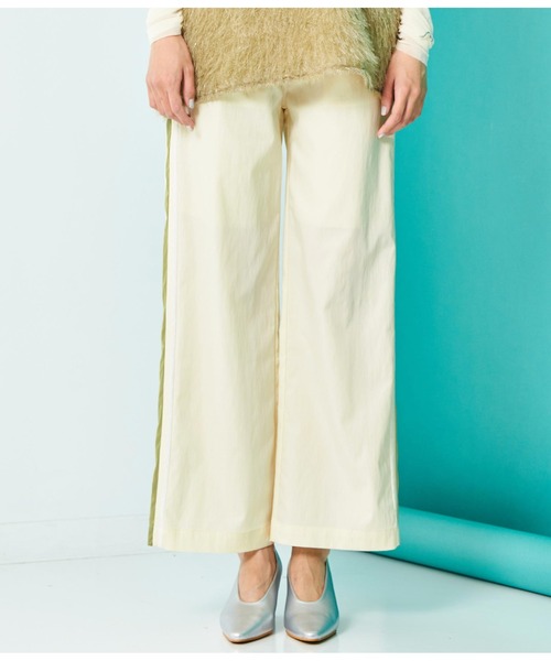 Settimissimo（セッティミッシモ）の「配色ライン ワイドパンツ（その他パンツ・レディース・アイボリー/ネイビー・FREE）」の21枚目の写真