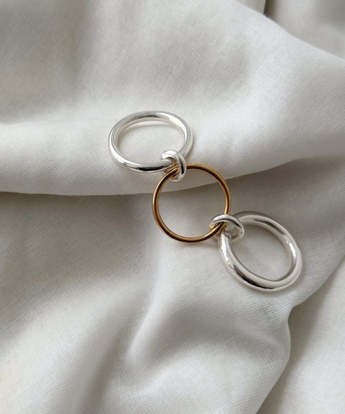 CANAL JEAN（キャナルジーン）の「Pt　3連リング（リング・レディース・マルチ・13）」の3枚目の写真