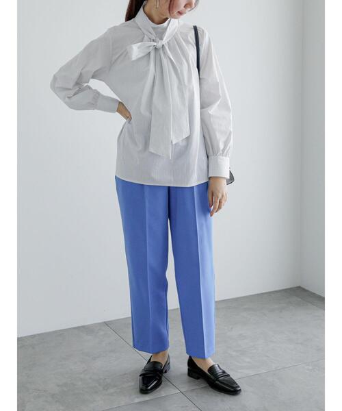 Te chichi（テチチ）の「ストライプ2WAYボウタイブラウス（シャツ/ブラウス・レディース・ピンク/グリーン/オフホワイト・F）」の6枚目の写真