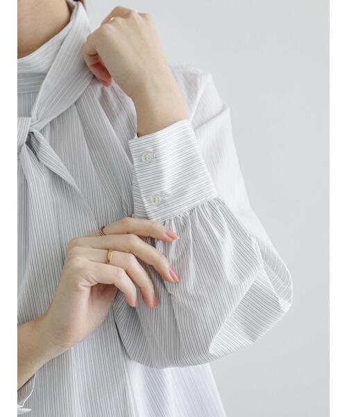 Te chichi（テチチ）の「ストライプ2WAYボウタイブラウス（シャツ/ブラウス・レディース・ピンク/グリーン/オフホワイト・F）」の22枚目の写真