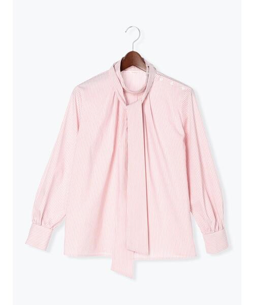Te chichi（テチチ）の「ストライプ2WAYボウタイブラウス（シャツ/ブラウス・レディース・ピンク/グリーン/オフホワイト・F）」の21枚目の写真