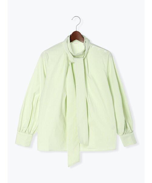 Te chichi（テチチ）の「ストライプ2WAYボウタイブラウス（シャツ/ブラウス・レディース・ピンク/グリーン/オフホワイト・F）」の19枚目の写真