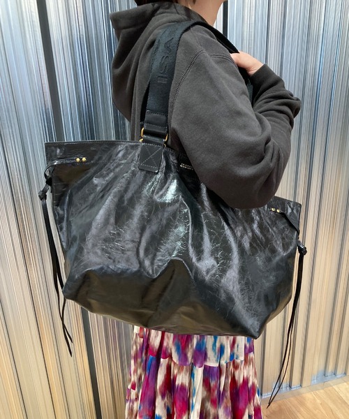 ISABEL MARANT（イザベルマラン）の「レザートートバッグ（トートバッグ・レディース・グリーン/ブラック・ONE SIZE）」の7枚目の写真