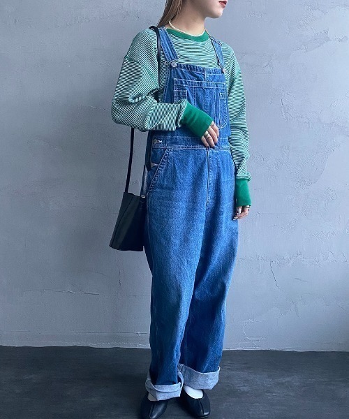 Healthknit（ヘルスニット）の「[HEALTHKNIT/ヘルスニット] 別注 クルーネック ワッフルボーダーカットソー（Tシャツ/カットソー・レディース・ブラック/グリーン/レッド/ホワイト/ブラック系・F）」の11枚目の写真