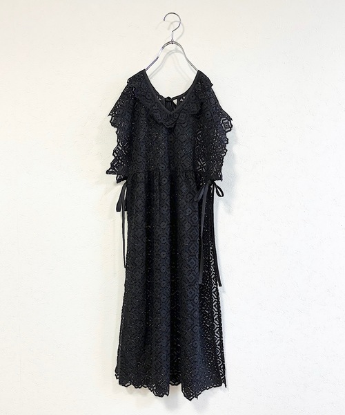CALMIA（カルミア）の「レースワンピース/おとな（ワンピース・レディース・ブラック/ピンク/オフホワイト・160cm）」の16枚目の写真