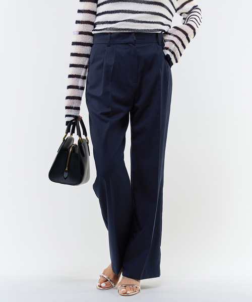 IENA（イエナ）の「《追加》TRギャバタックストレートパンツ