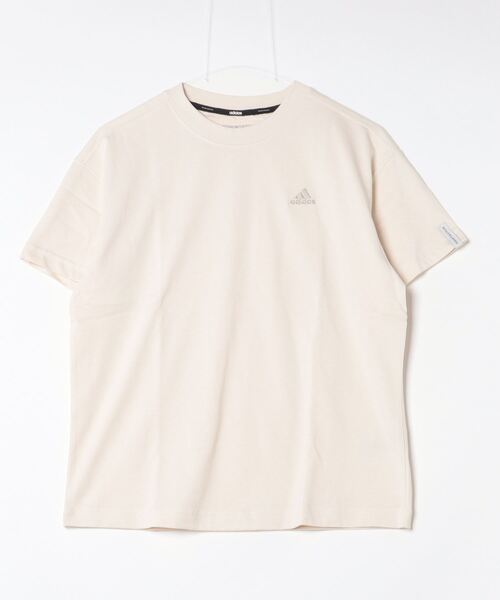adidas（アディダス）の「エッセンシャルズプラス スモールロゴ 半袖Tシャツ / アディダス adidas（Tシャツ/カットソー・レディース・オフホワイト/ブラック/ホワイト・XX-LARGE/LARGE/MEDIUM/SMALL/X-LARGE/X-SMALL）」の13枚目の写真