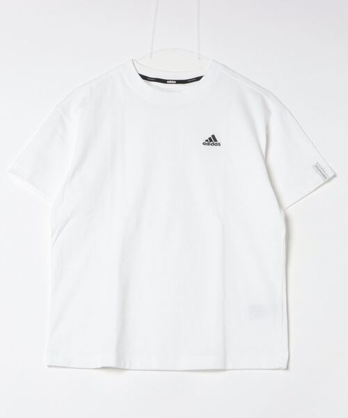 adidas（アディダス）の「エッセンシャルズプラス スモールロゴ 半袖Tシャツ / アディダス adidas（Tシャツ/カットソー・レディース・オフホワイト/ブラック/ホワイト・XX-LARGE/LARGE/MEDIUM/SMALL/X-LARGE/X-SMALL）」の8枚目の写真