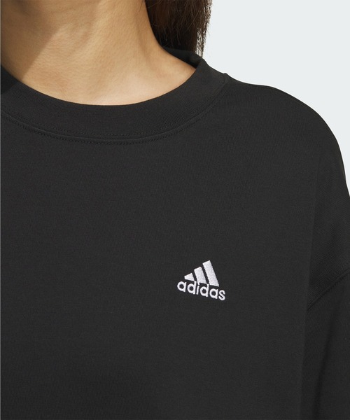 adidas（アディダス）の「エッセンシャルズプラス スモールロゴ 半袖Tシャツ / アディダス adidas（Tシャツ/カットソー・レディース・オフホワイト/ブラック/ホワイト・XX-LARGE/LARGE/MEDIUM/SMALL/X-LARGE/X-SMALL）」の17枚目の写真