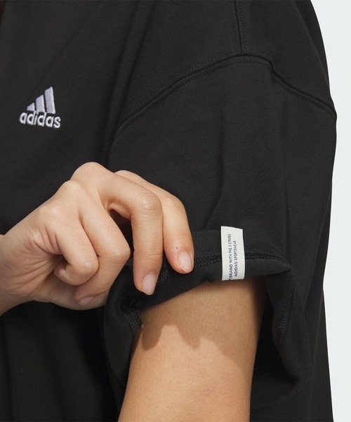 adidas（アディダス）の「エッセンシャルズプラス スモールロゴ 半袖Tシャツ / アディダス adidas（Tシャツ/カットソー・レディース・オフホワイト/ブラック/ホワイト・XX-LARGE/LARGE/MEDIUM/SMALL/X-LARGE/X-SMALL）」の18枚目の写真