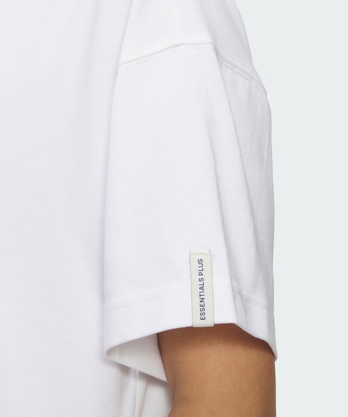 adidas（アディダス）の「エッセンシャルズプラス スモールロゴ 半袖Tシャツ / アディダス adidas（Tシャツ/カットソー・レディース・オフホワイト/ブラック/ホワイト・XX-LARGE/LARGE/MEDIUM/SMALL/X-LARGE/X-SMALL）」の7枚目の写真