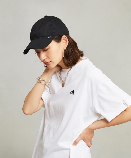 adidas（アディダス）の「エッセンシャルズプラス スモールロゴ 半袖Tシャツ / アディダス adidas（Tシャツ/カットソー・レディース・オフホワイト/ブラック/ホワイト・XX-LARGE/LARGE/MEDIUM/SMALL/X-LARGE/X-SMALL）」の19枚目の写真