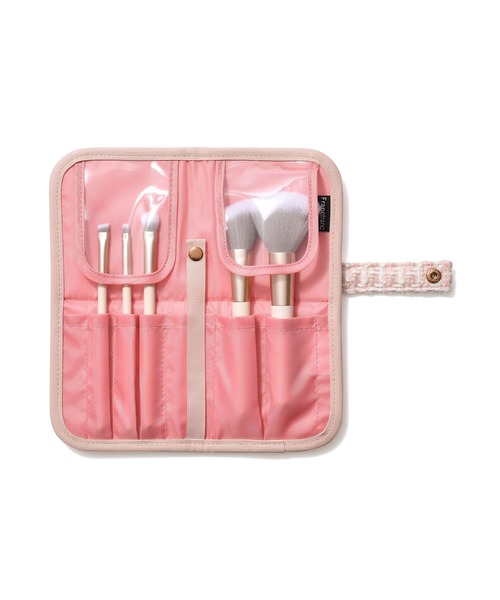 ツイード メイクブラシセット ピンク（メイクブラシ）｜Francfranc